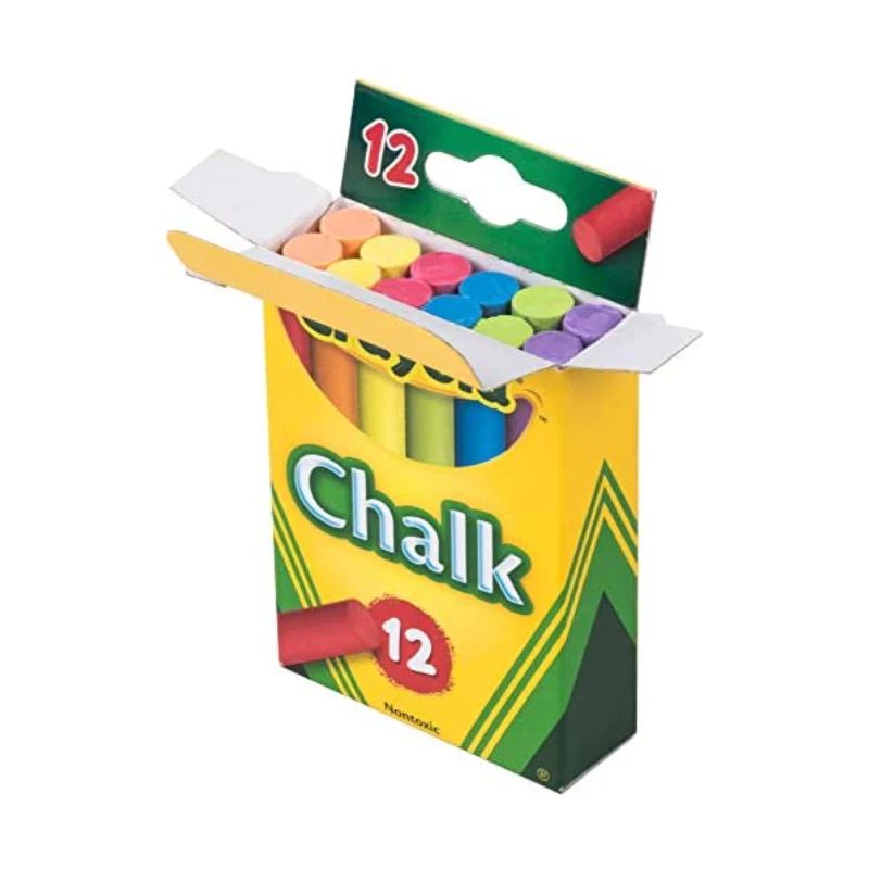 Crayola Chalk, 12/Pkg., White 